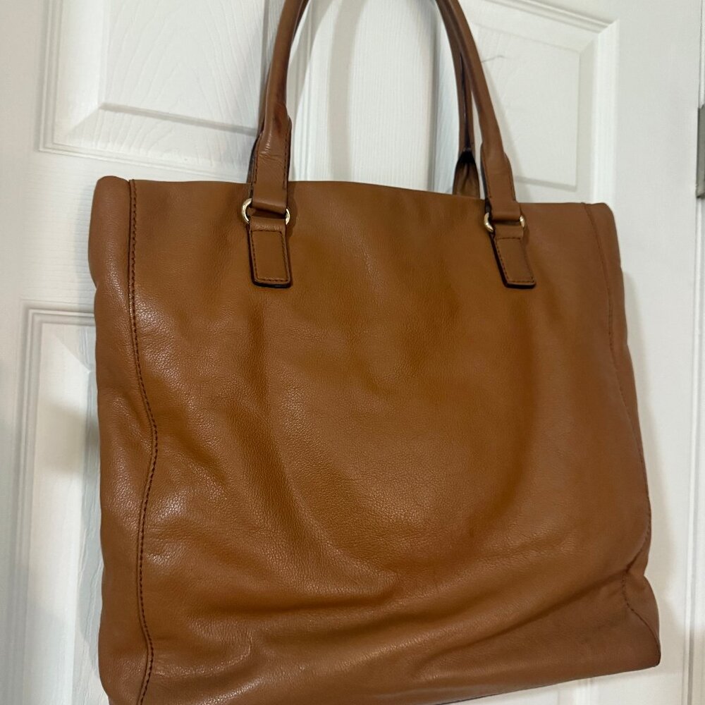 Classic brown leather Kate Spade tote bag - Picture 2 of 3